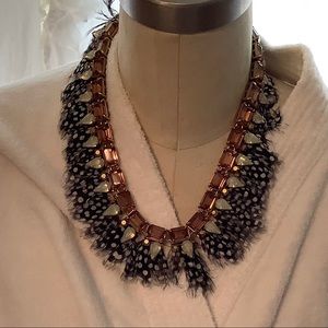 Jcrew feather necklace